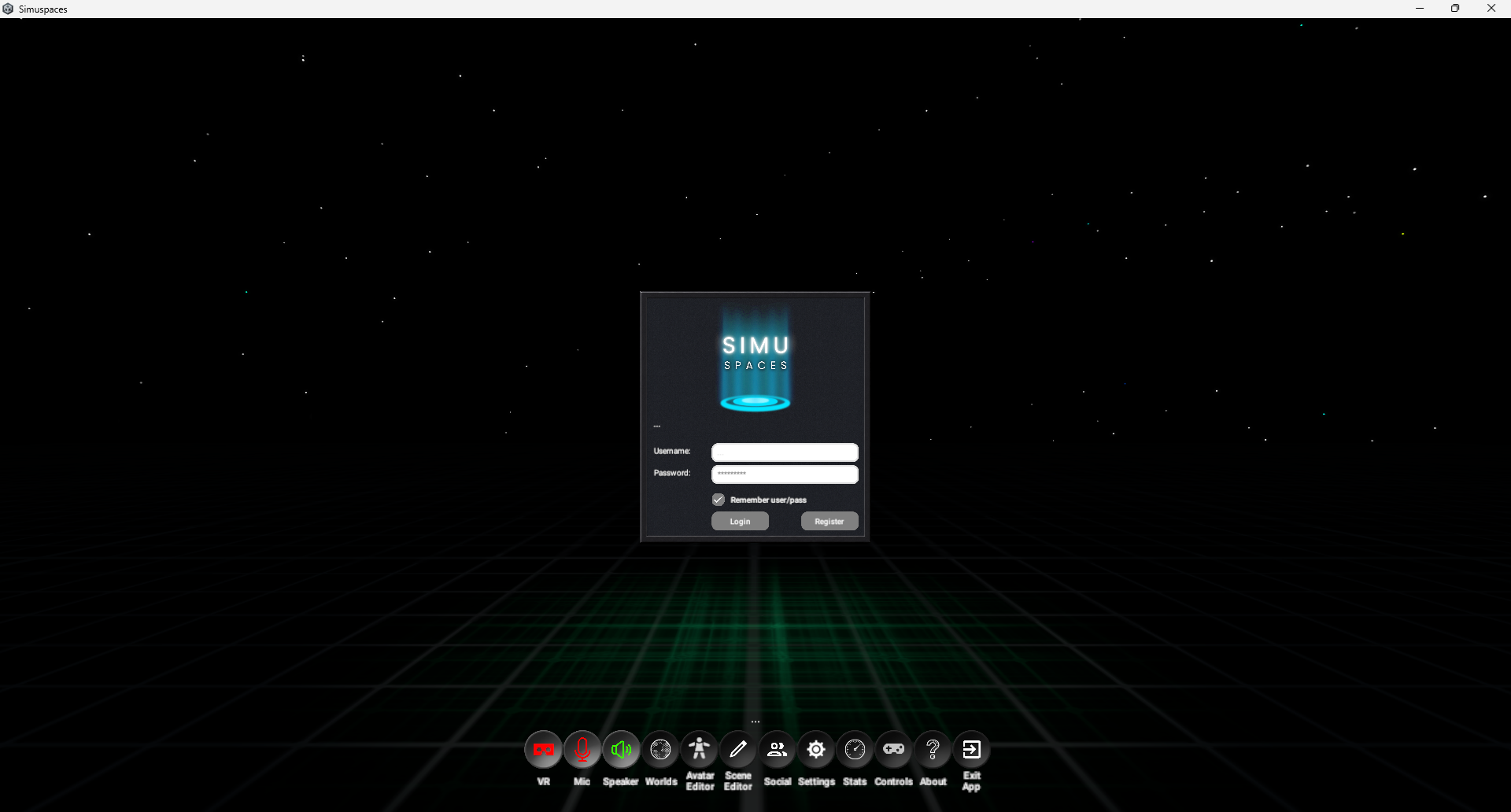 Login screen screenshot placeholder