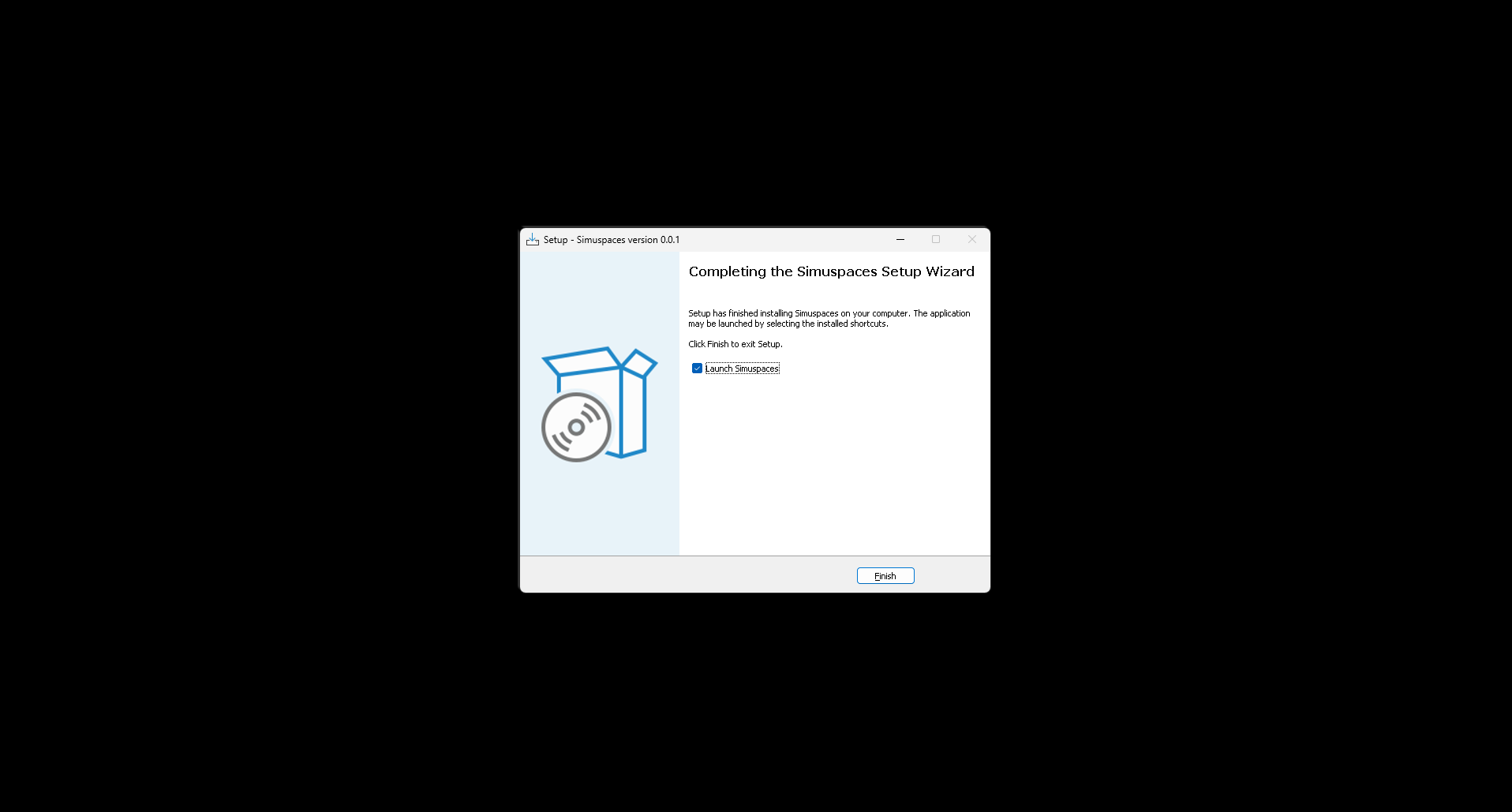 Installer finished screenshot placeholder