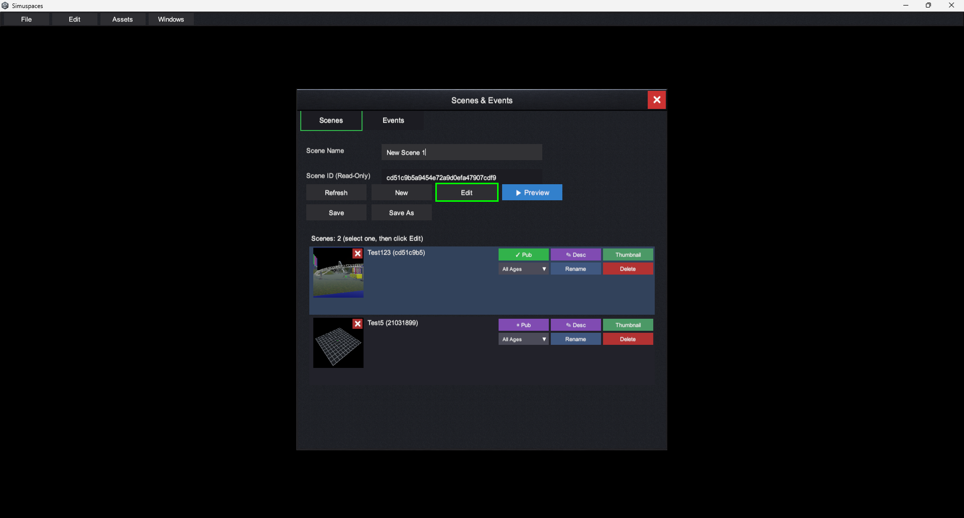Create new world screen screenshot placeholder