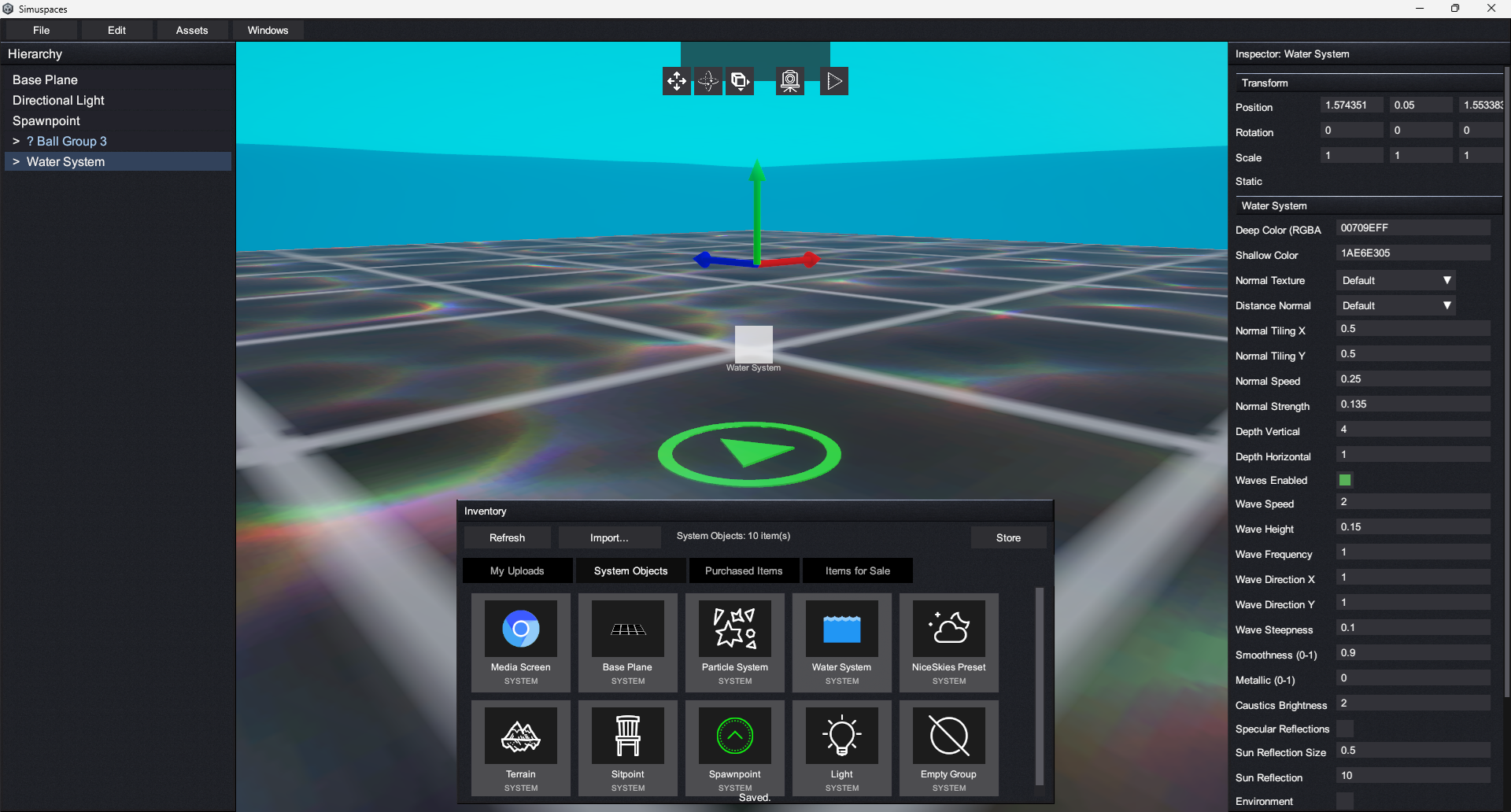 Scene Editor object placement screenshot placeholder