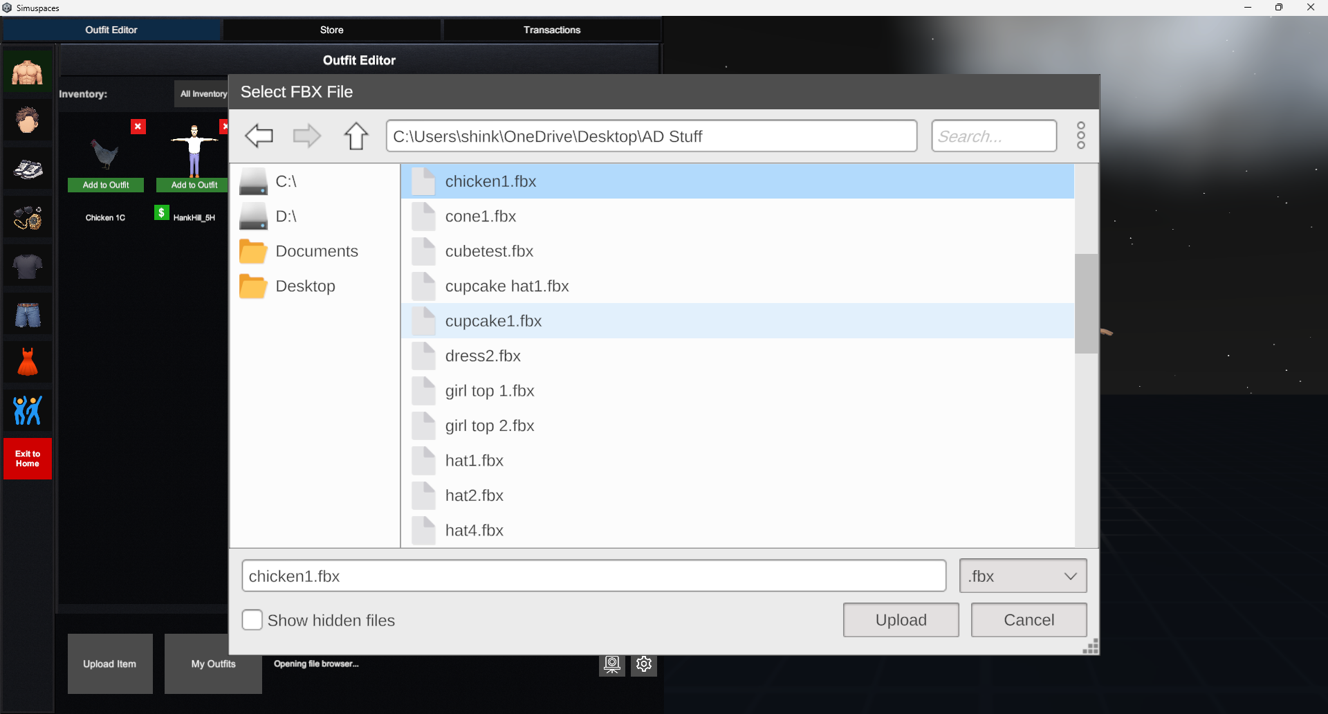 Upload validation preview screenshot placeholder